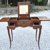 Folding dressing table with drawers