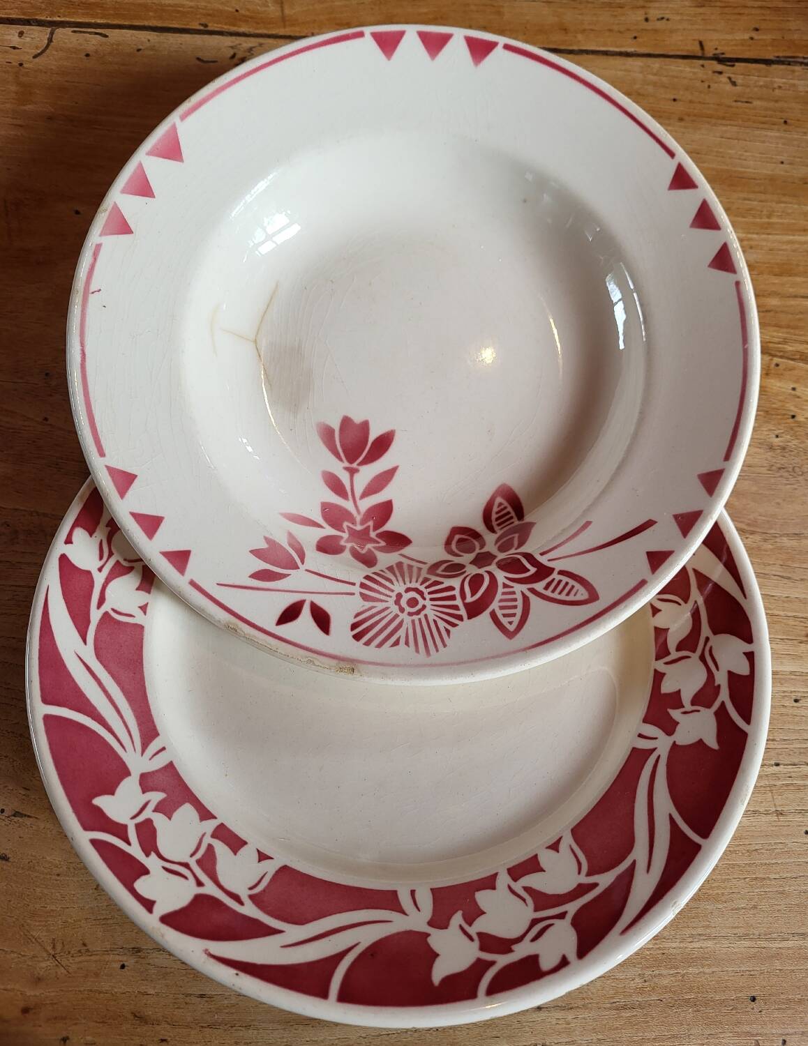 Lot 2 assiettes Badonviller