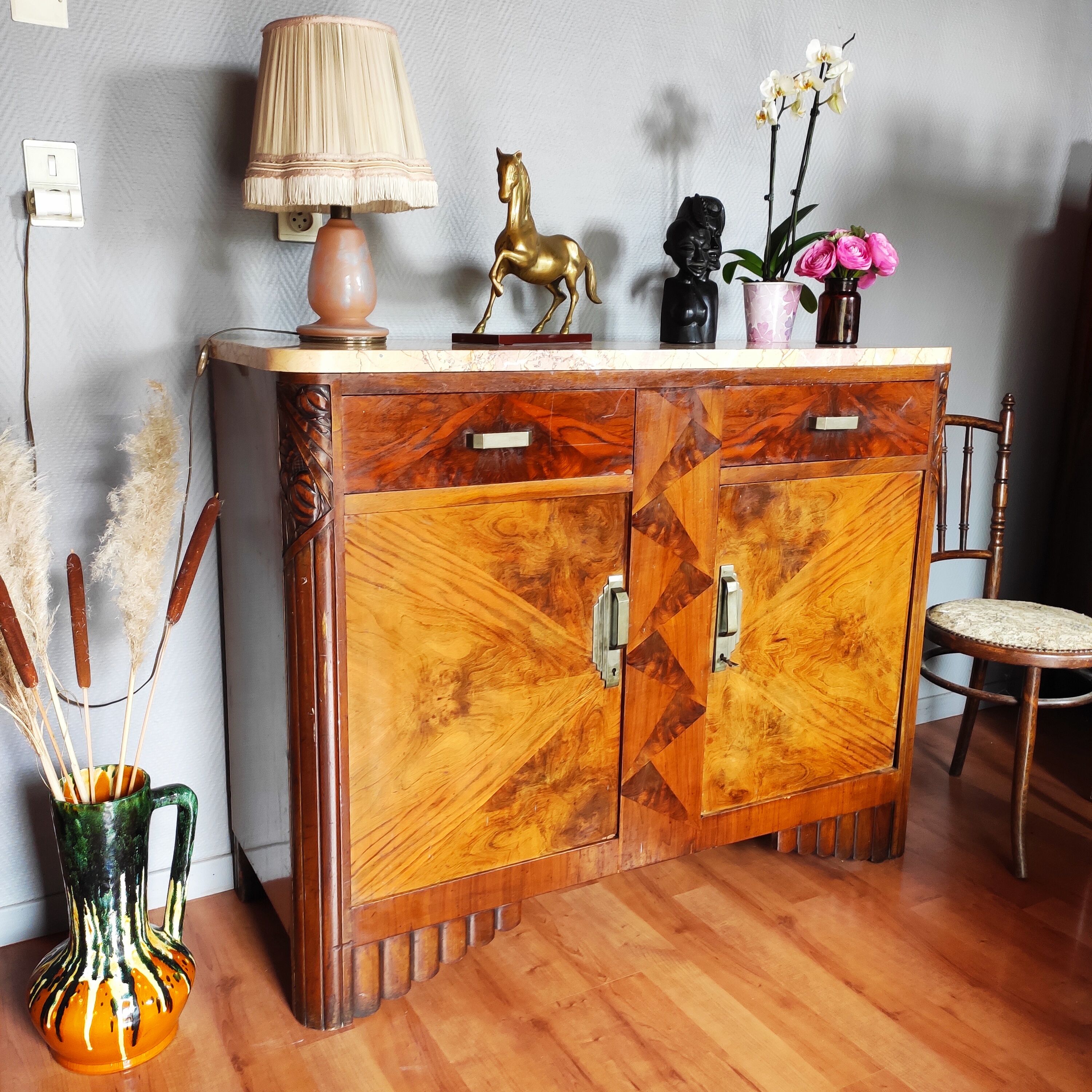 Antique art deco buffet