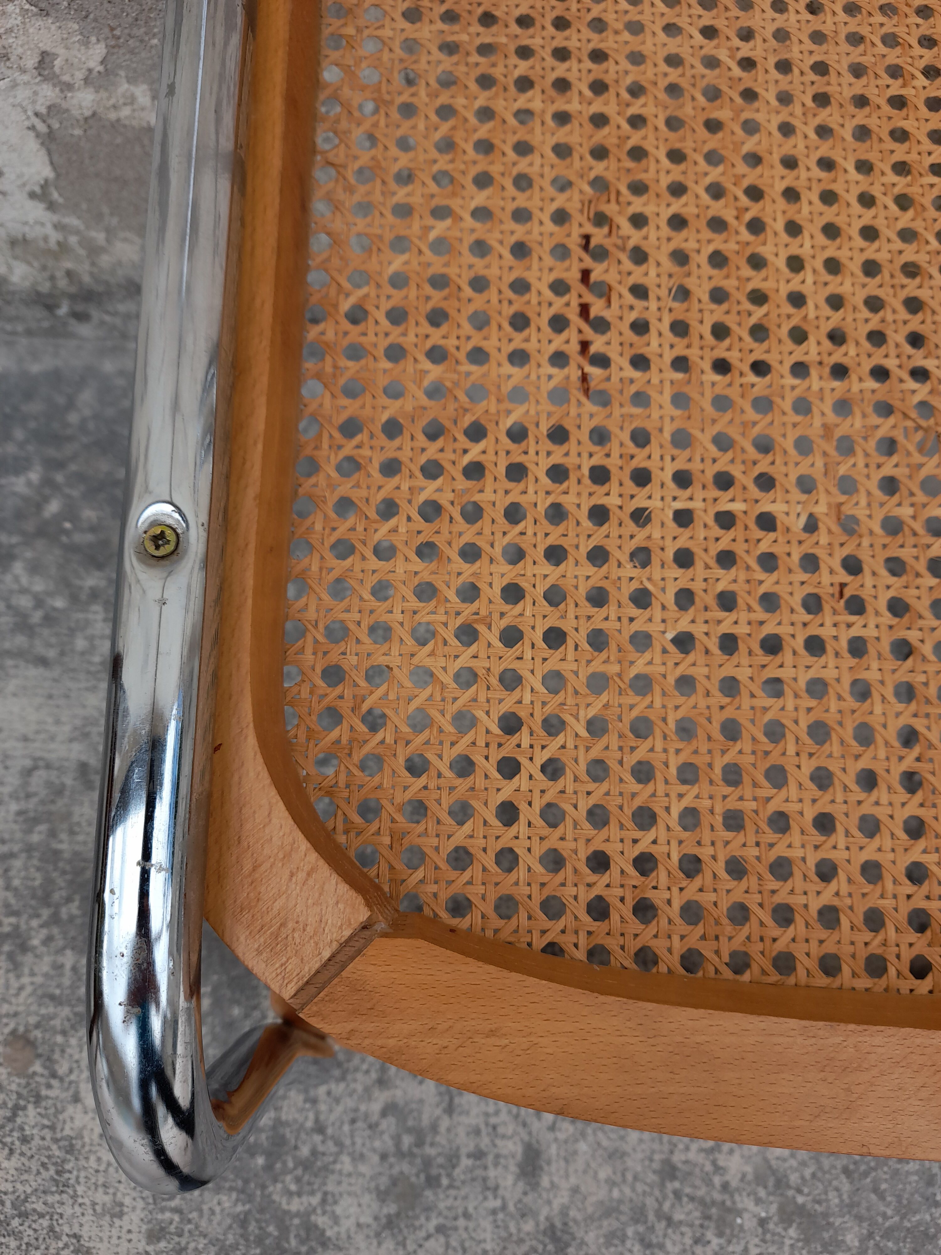 Pair of chairs B32 Marcel Breuer italy