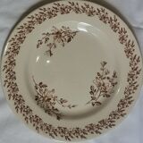 Set of 6 flat plates made of iron earth