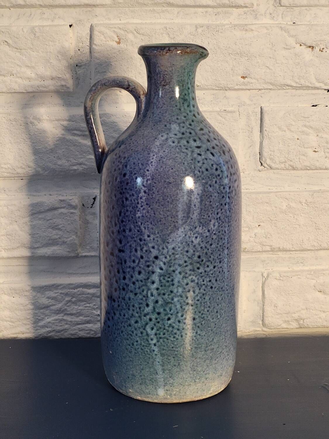 Blue carafe pitcher