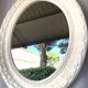 Large White Stucco Wooden Mirror Shabby Chic Baroque Decorative Art