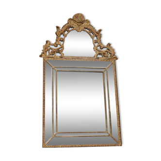 2499 Large mirror has parclosed late XIX