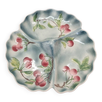 Assiette de service en majolique Saint-Clément, années 1920