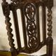 Duo de chaises bois sculpté