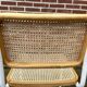 Chaise Cesca modèle b32 en blanc et bois par Marcel Breuer