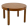 Vintage burl wood round dining table by Grange
