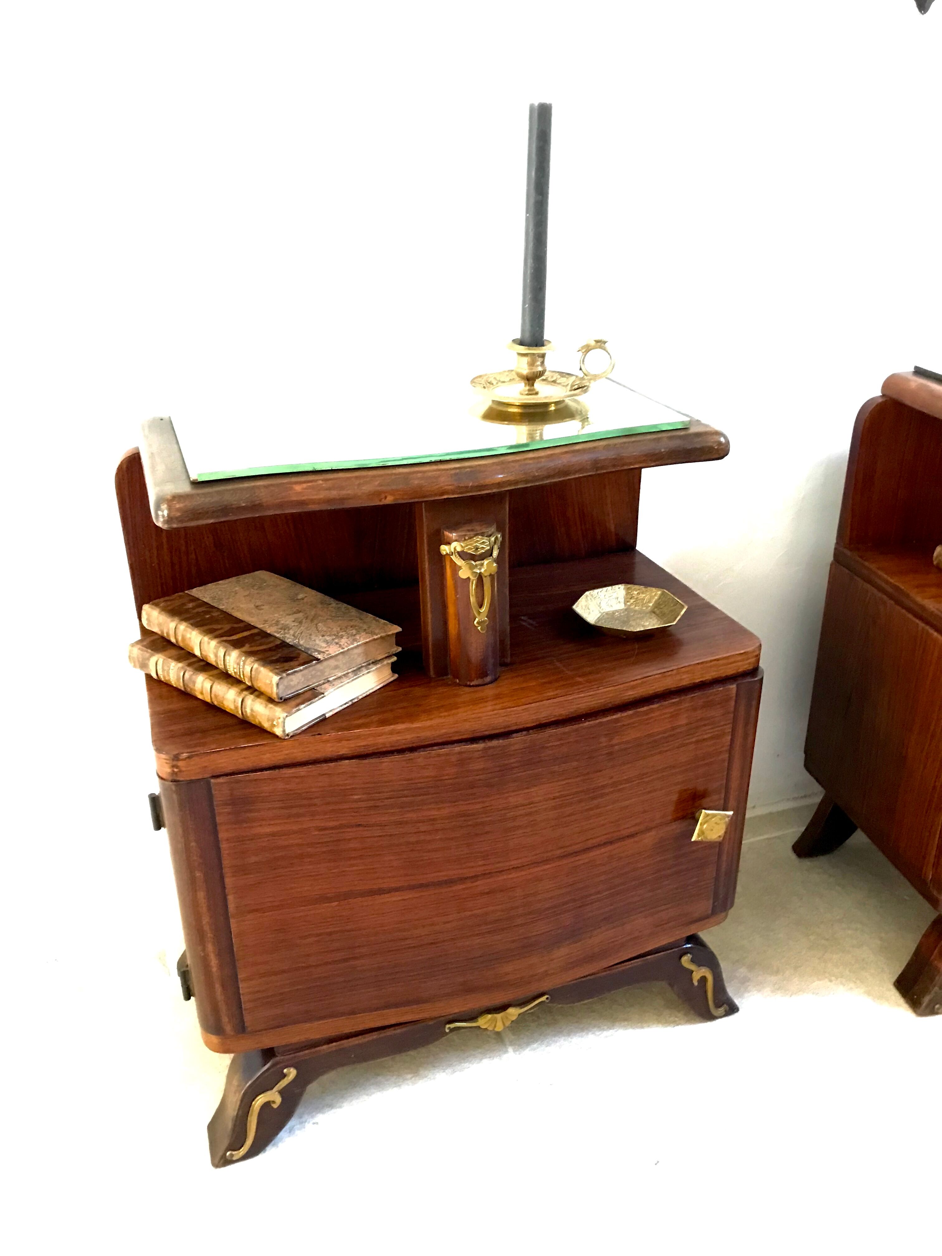 Art deco bedside pair