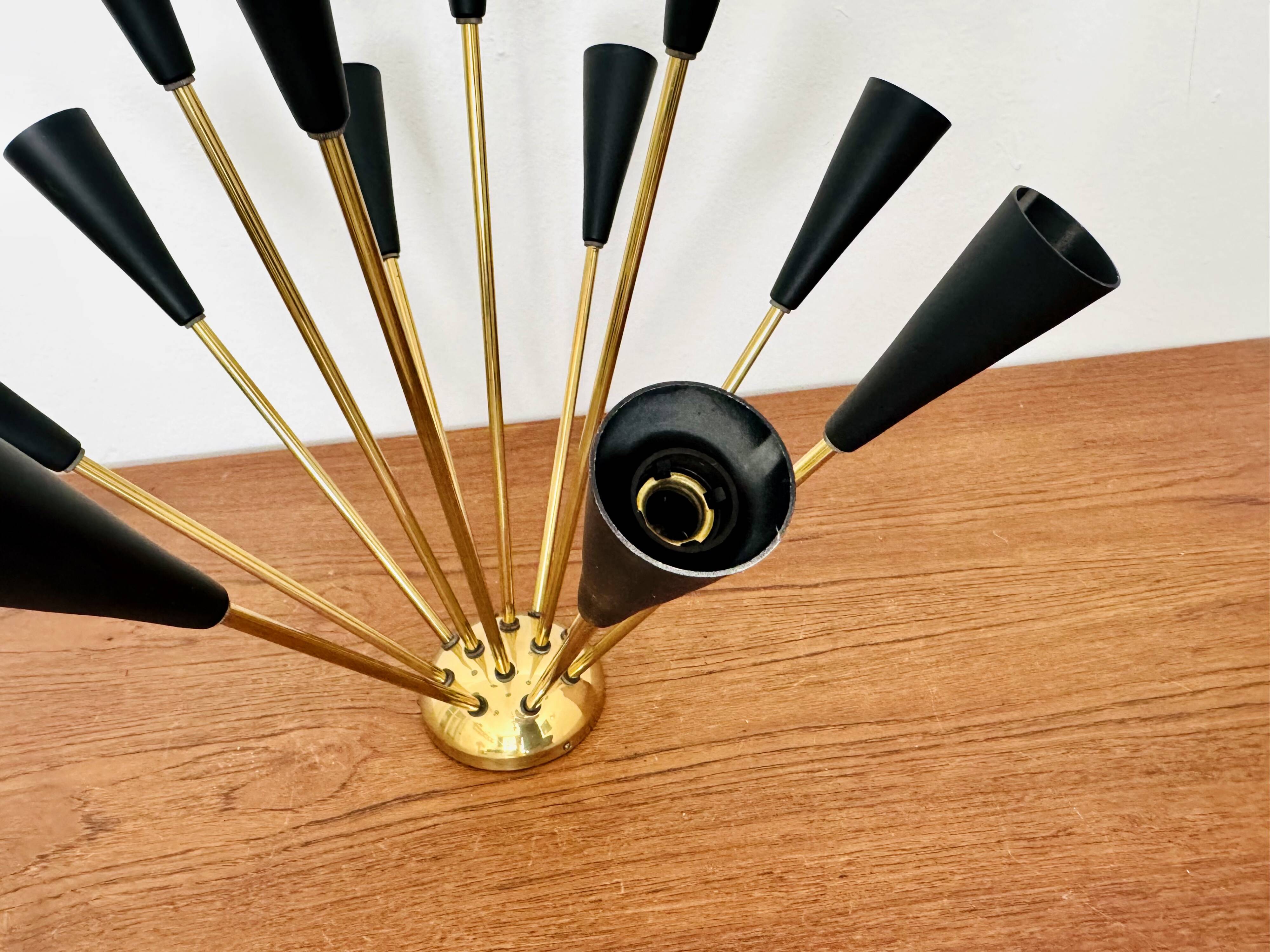 Italian Brass Flush Lamp