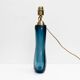 Pair of Italian Mid-Century Blue Murano Sommerso Glass Table Lamp