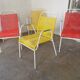 Set of 4 garden armchairs