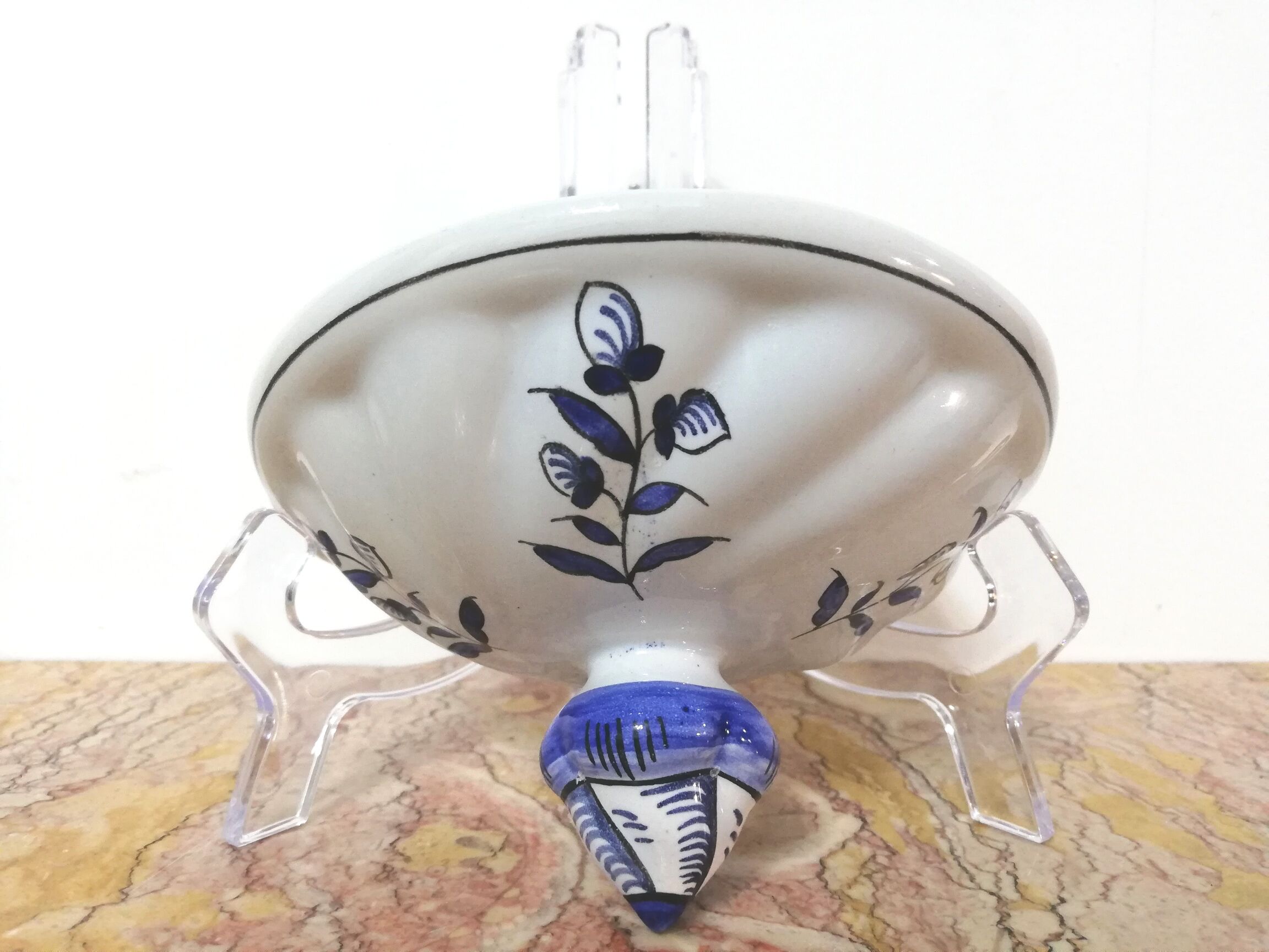 Soap holder in old Rouen earthenware