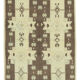 1960s handmade oriental beige rug 127 cm x 227 cm