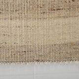 Striped Pattern Brown & Cream Vintage Kilim Rug, 220x300Cm