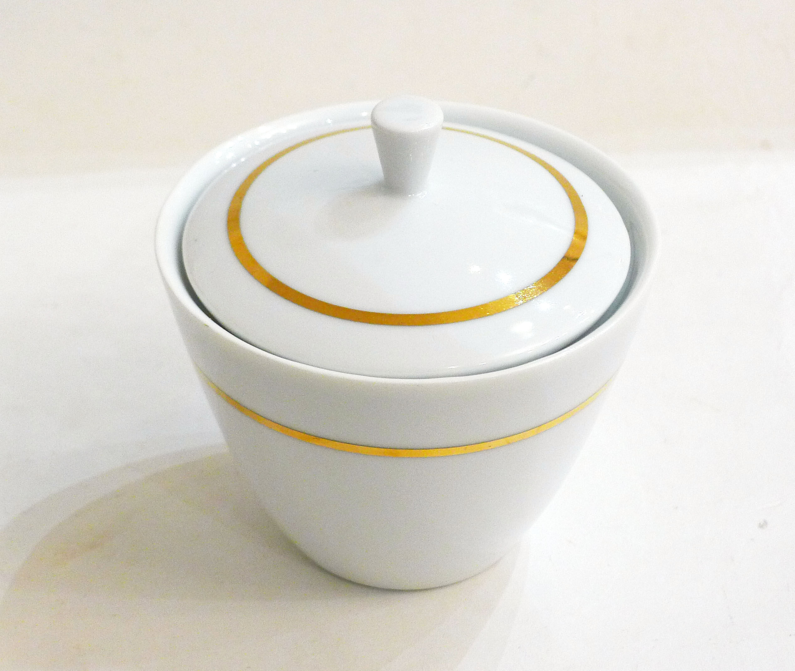 Baudour porcelain sugar bowl