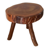 Tabouret tripode brutaliste