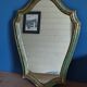 Mirror baroque style frame gilded wood gray