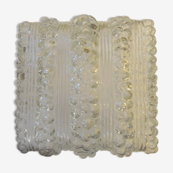 Moulded glass ceiling light