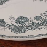 Ancien plat ovale terre de fer manufacture st amand modèle: daisy