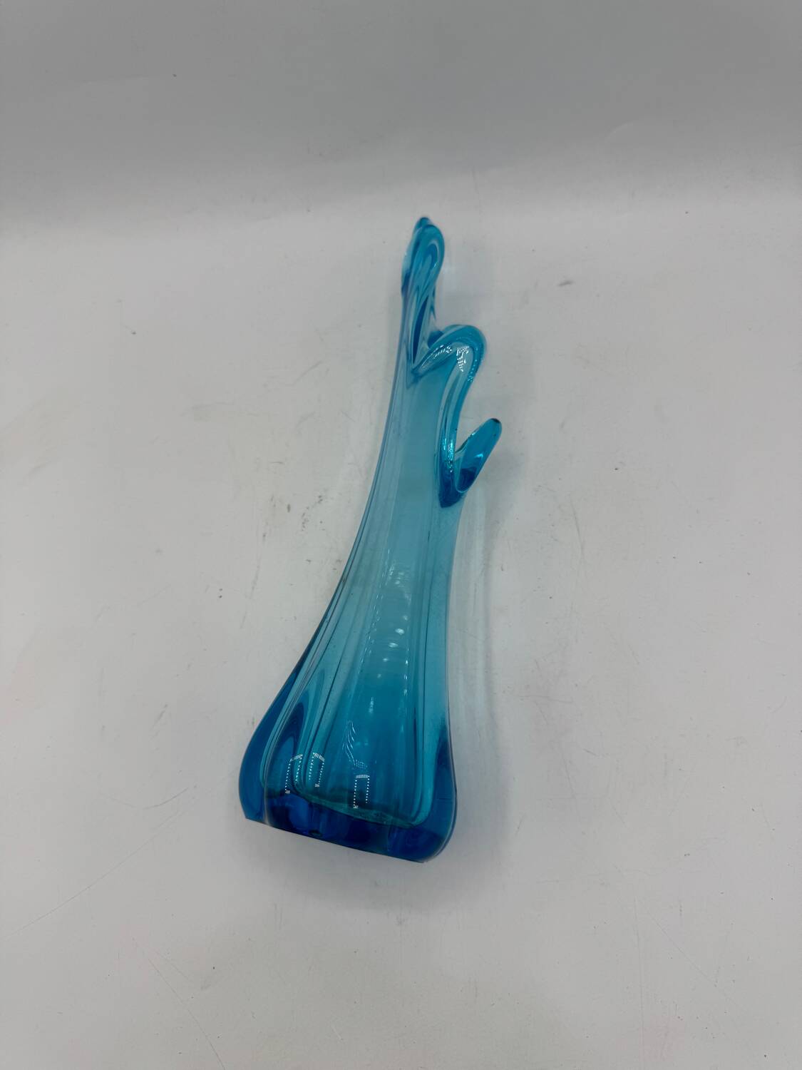 Blue glass vase, 1960s