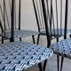 Suite de 4 chaises 1950 design Colette Gueden