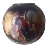 Painted ceramic vase S.E.C Italy