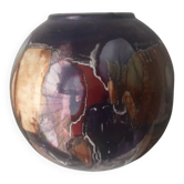 Painted ceramic vase S.E.C Italy