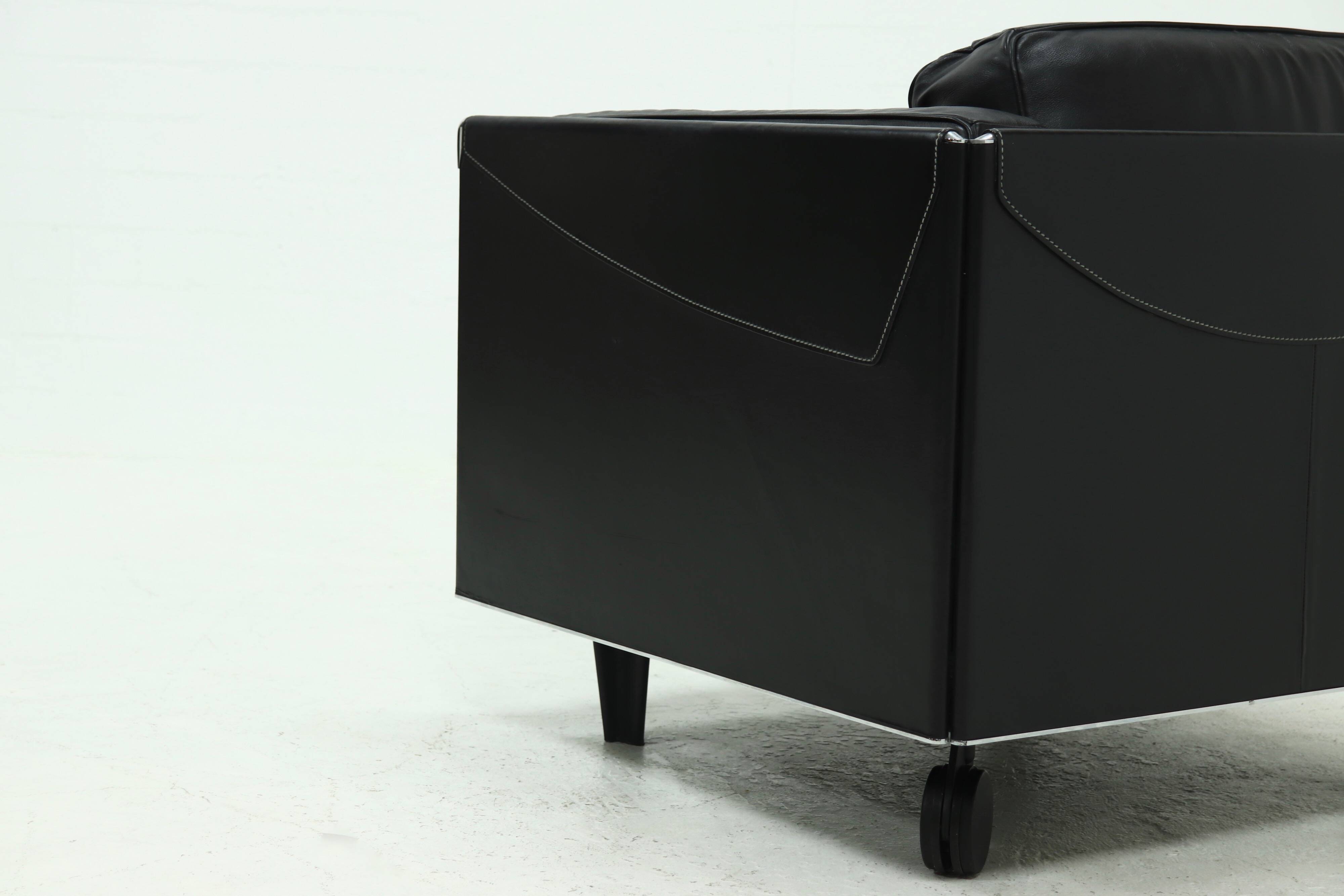 Lounge Chair Model Twice by Pierluigi Cerri for Poltrona Frau 1990s