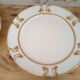 Set of 6 dessert plates or entry golden décor