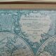 Old map framed map world map