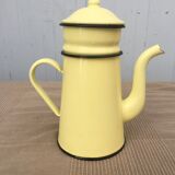 Enamelled sheet metal coffee maker in the year 60