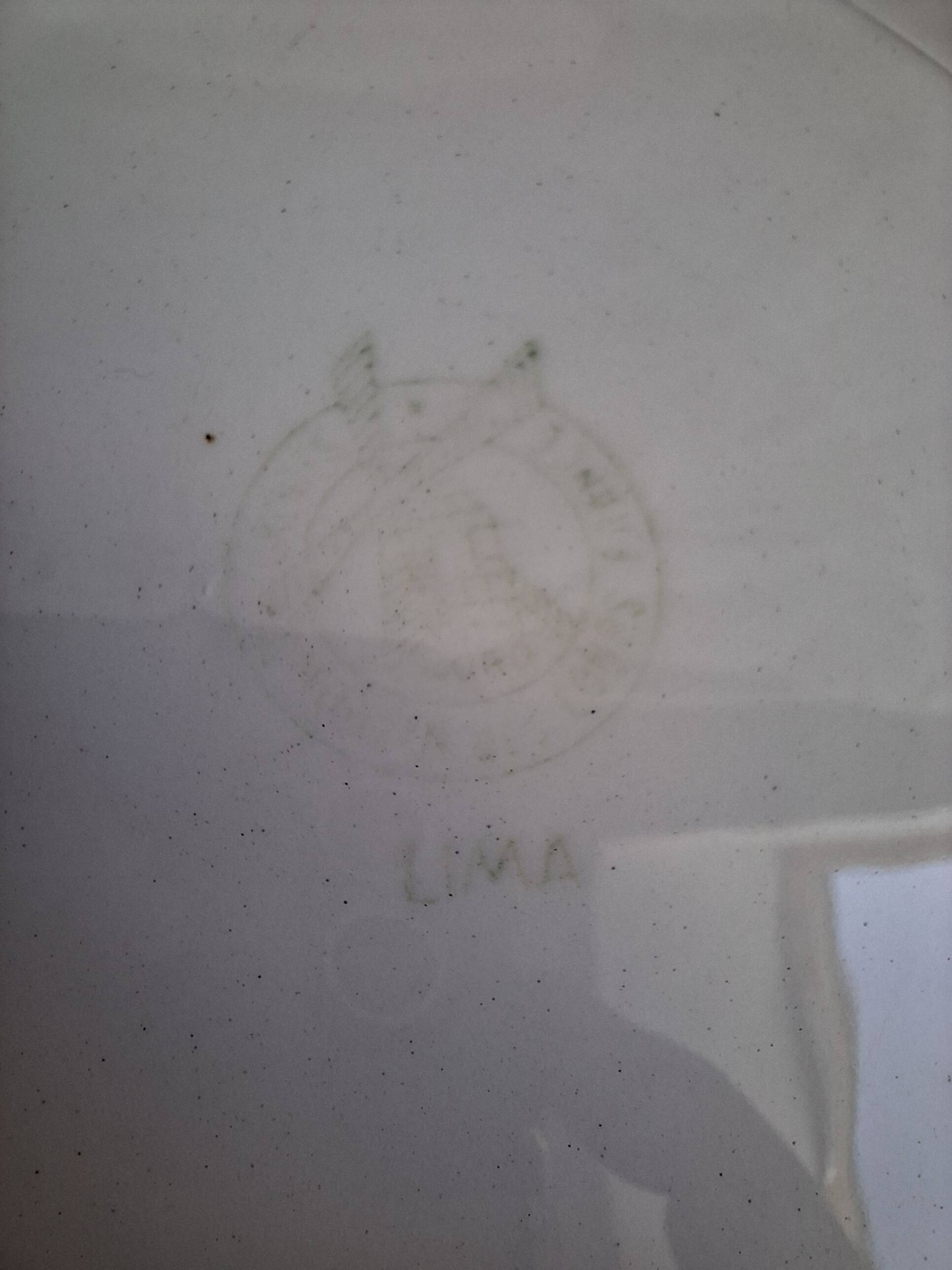 Vintage blue pink green dinner plates