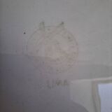 Vintage blue pink green dinner plates