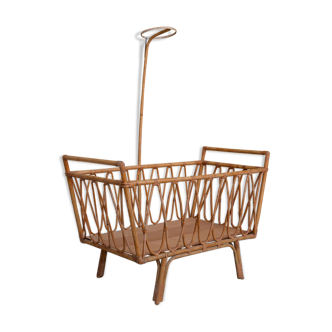 Vintage cradle rattan