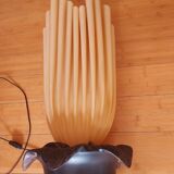 70's georgia jacob lamp, gold leaves