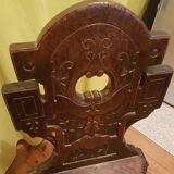 Black forest type exotic solid wood chair