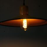 Suspension vintage jaune style Mategot