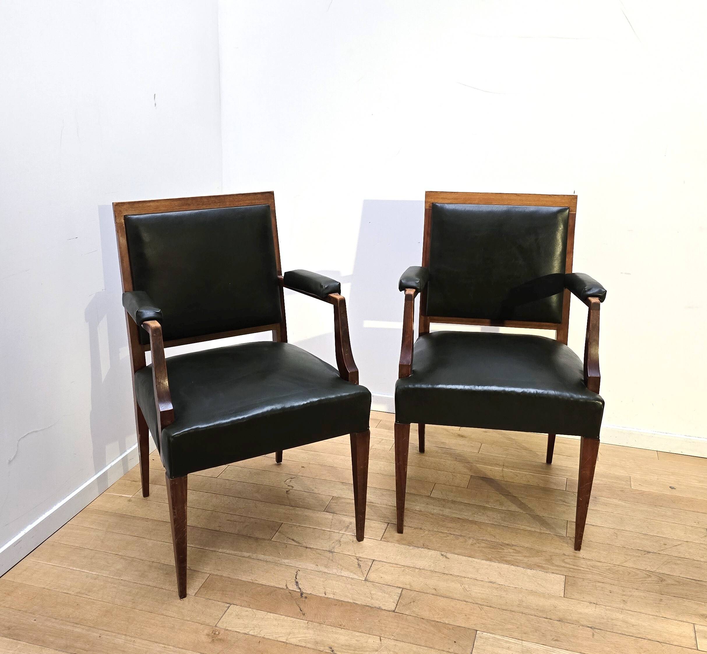 Pair of Empire style armchairs