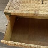 Mid-Century Modern Dresser, Rattan