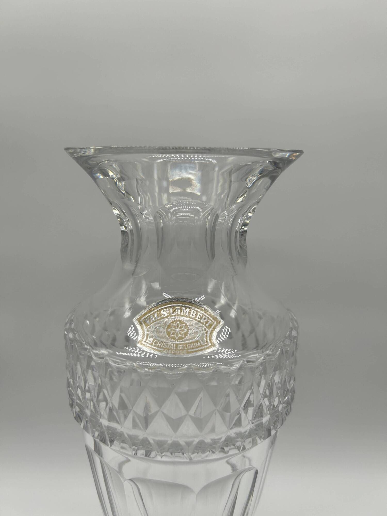 Crystal vase from Val Saint-Lambert - Gary model