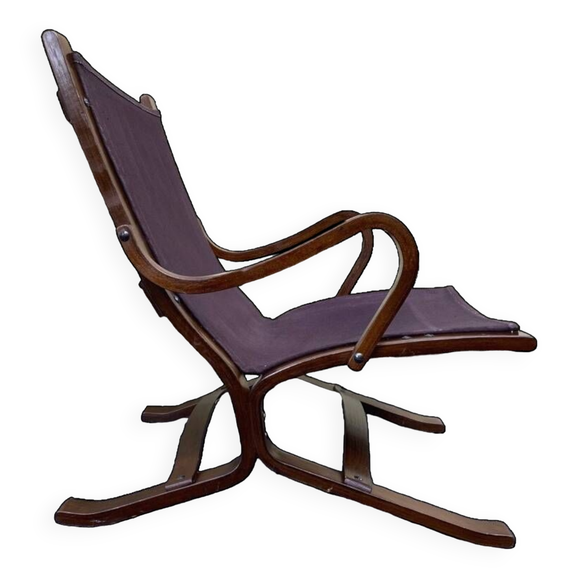 Siesta designer armchair, Scandinavian, leather, 1960s, 70s