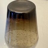 Blown and bubbled glass service from Biot