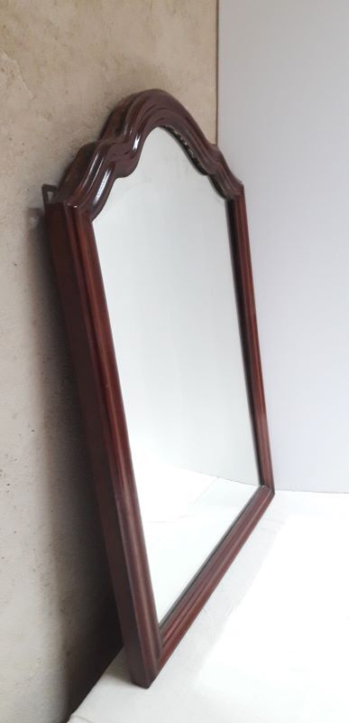 Louis Philippe mirror, mahogany, gendarme hat