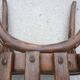 Pair of old bistro chairs with dark patina