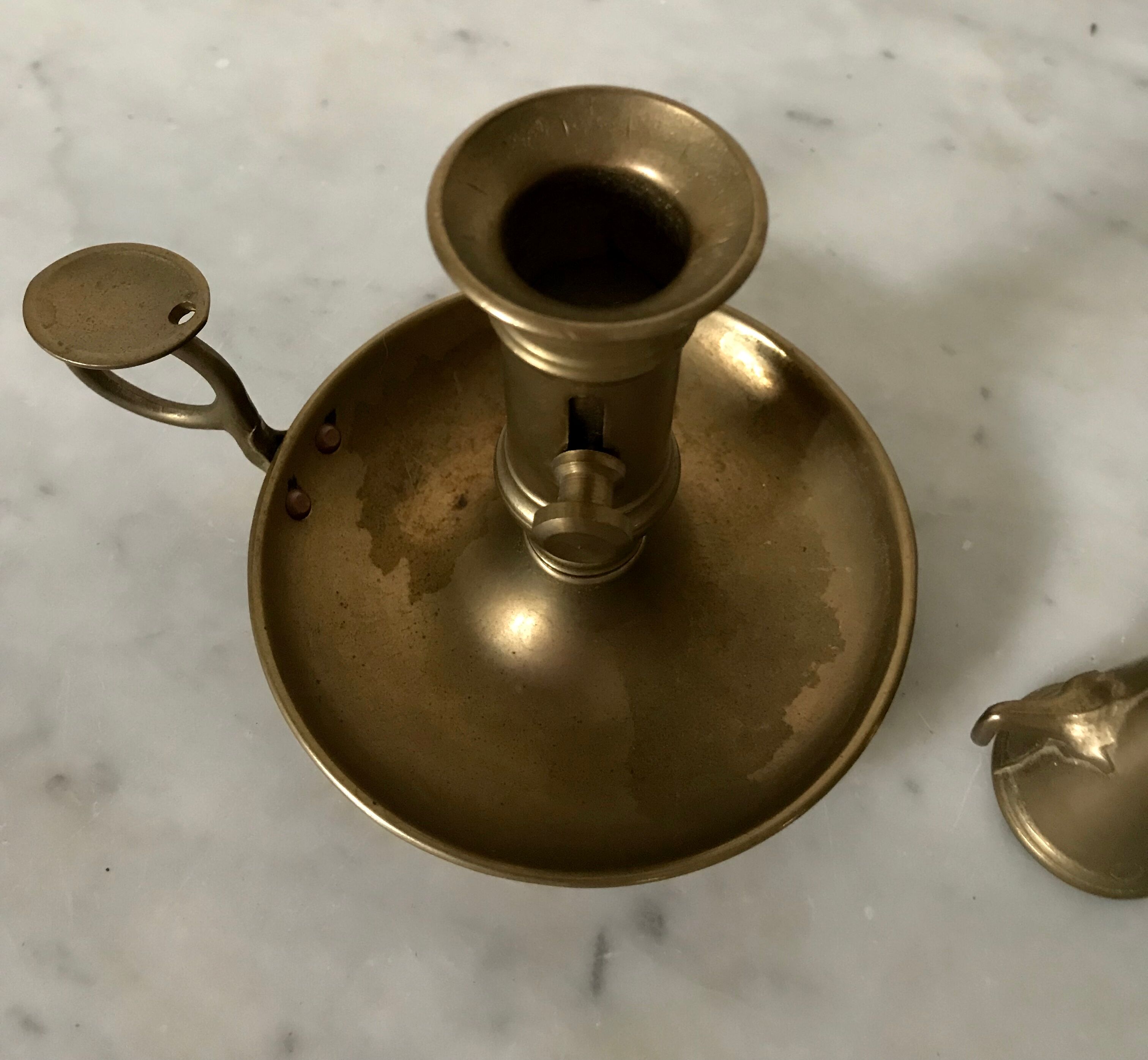 Brass bougeoir