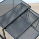 Vintage perforated metal nesting tables 80s