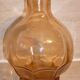 Carafe art-deco pink molded glass