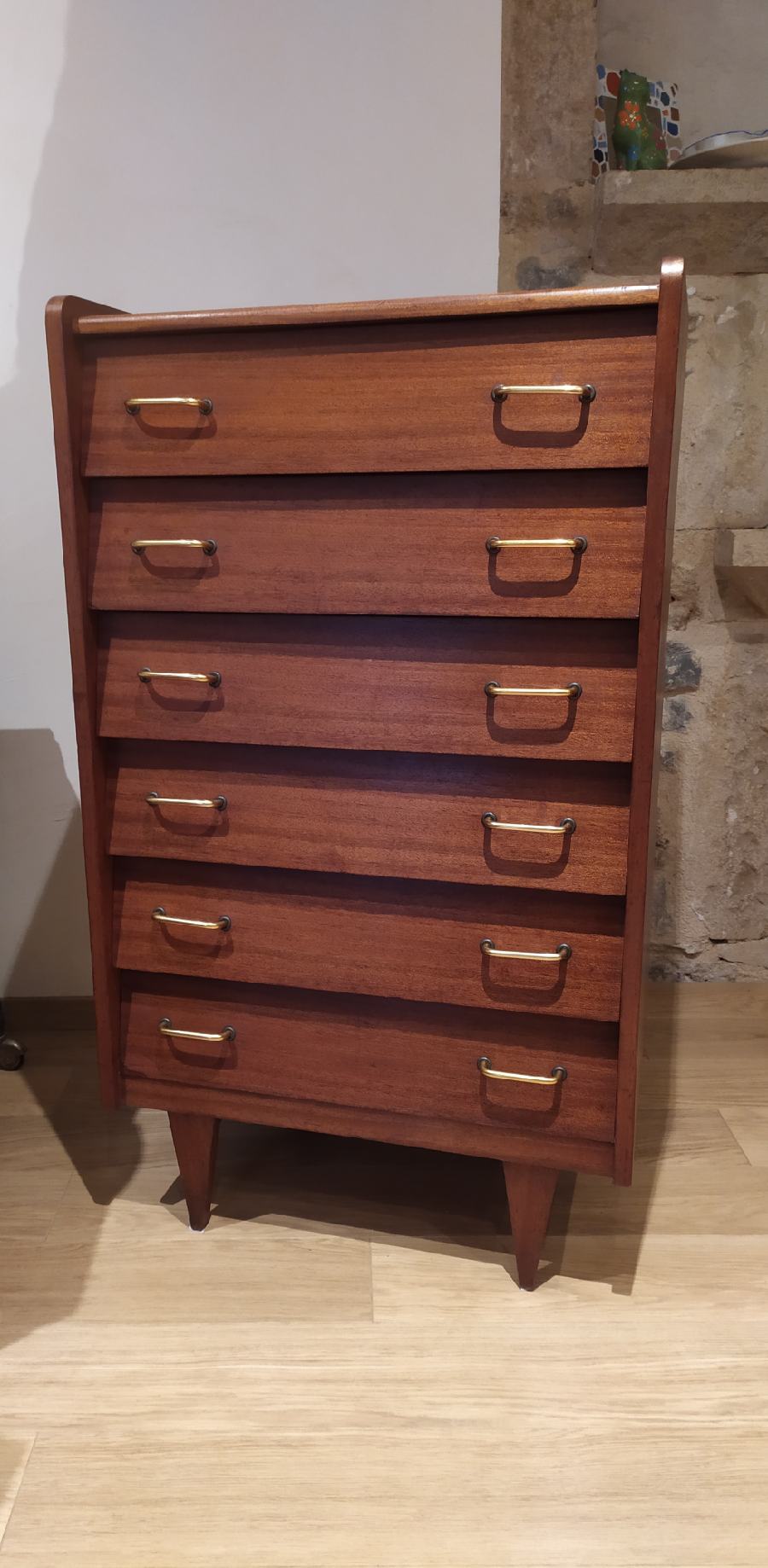Commode chiffonnier vintage des années 60