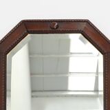 Miroir Art Déco français en bois, vers 1920